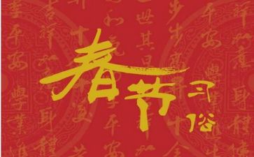 有关春节的调查报告8篇