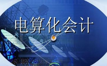 会计电算化个人总结6篇
