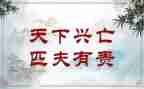 匹夫有责的演讲稿6篇