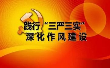 三严三实心得模板8篇