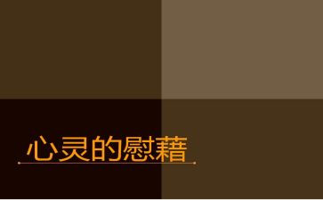 心灵的慰藉作文最新5篇