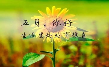 五月的心得体会5篇
