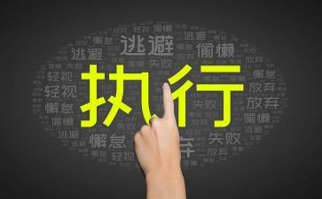 敢执行心得体会推荐5篇