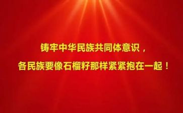 铸牢中华民族共同心得体会6篇