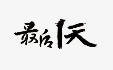 最后一天心得体会7篇